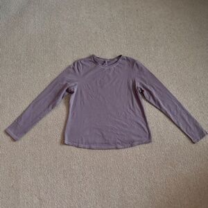 Skims Umber Long Sleeve Stretch Cotton T-Shirt, Size 3X NWT